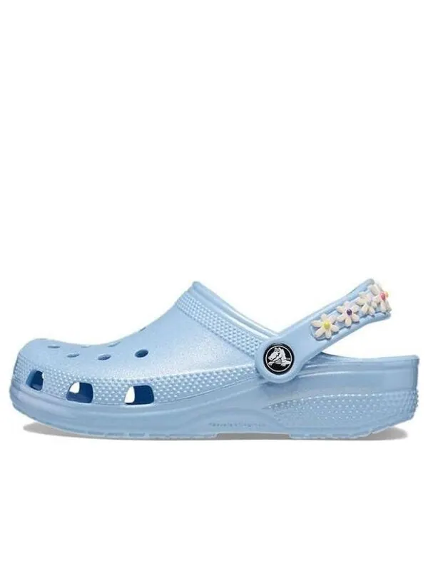 Кроссовки classic daisy chain clogs 'blue' Crocs — изображение 1 из 1, синий