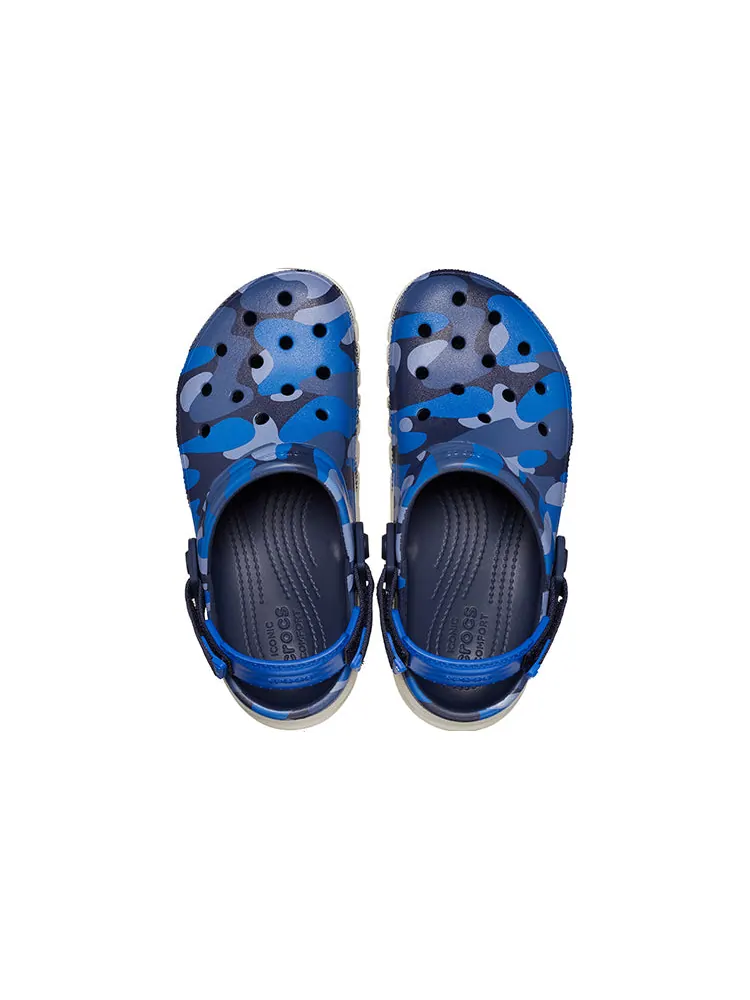 Кроссовки Crocs Duet Max II 2 Camo Redux Clog 'Navy Stucco' — изображение 4 из 6, синий