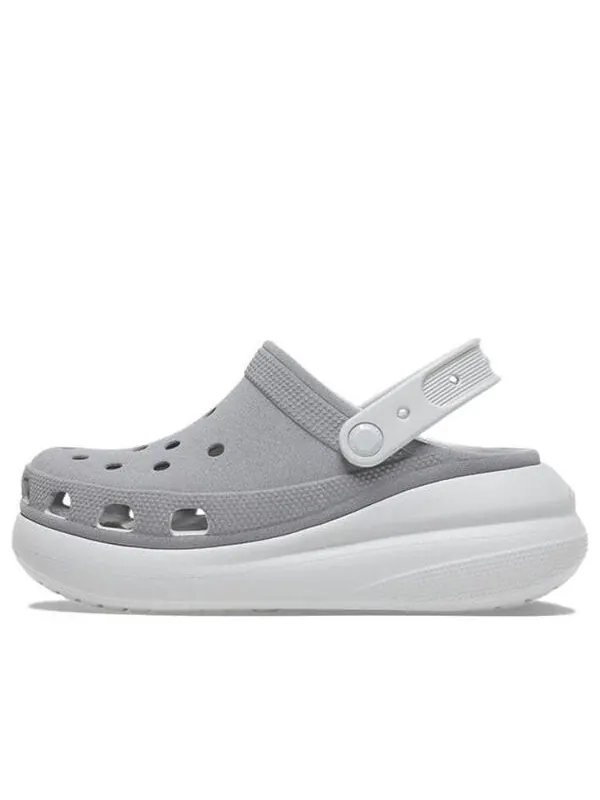 Кроссовки crush reflective clogs 'grey white' Crocs — изображение 1 из 4, серый/белый