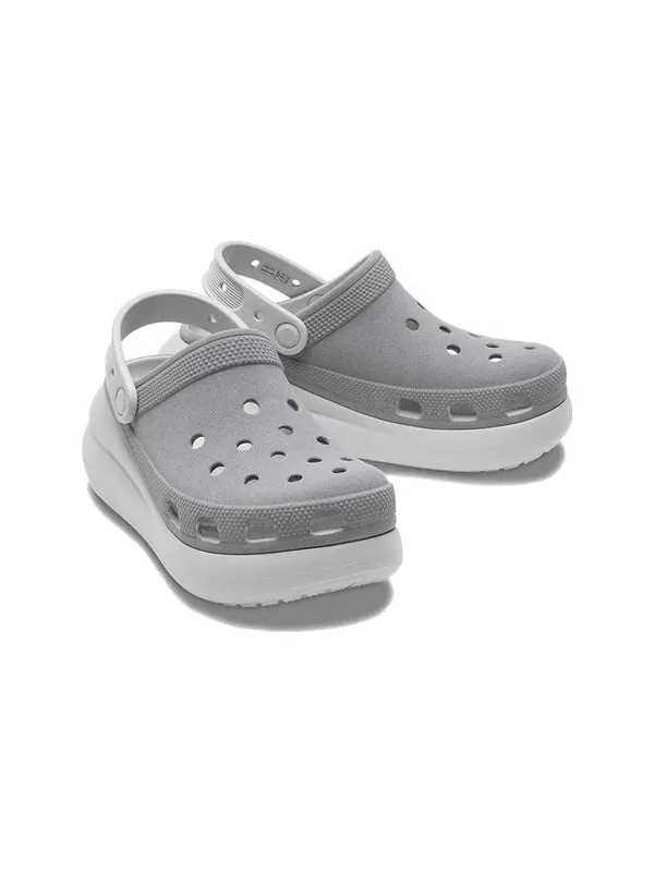 Кроссовки crush reflective clogs 'grey white' Crocs — изображение 3 из 4, серый/белый