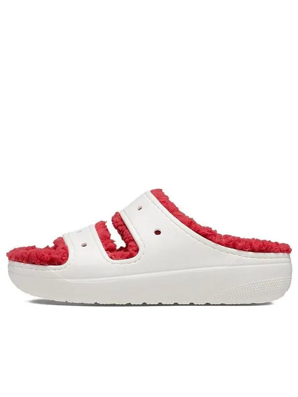 Сандалии classic cozzzy holiday sweater sandal 'white red' Crocs — изображение 1 из 4, белый/красный