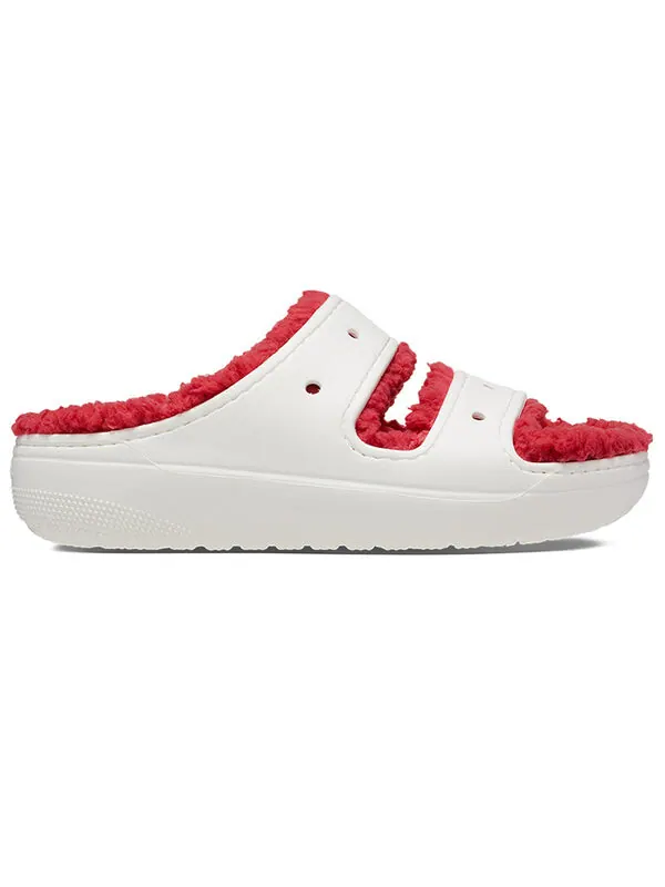 Сандалии classic cozzzy holiday sweater sandal 'white red' Crocs — изображение 3 из 4, белый/красный