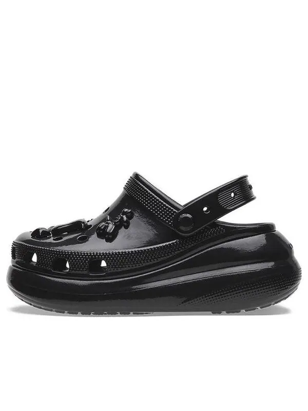 Кроссовки crush high shine clogs 'black' Crocs — изображение 1 из 4, черный