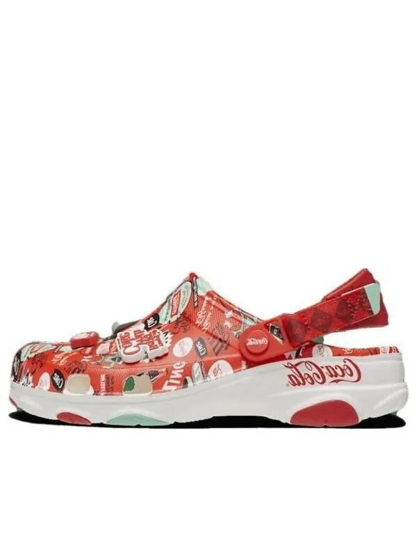 Кроссовки all-terrain clogs 'coca cola red' Crocs — изображение 1 из 4, красный/белый