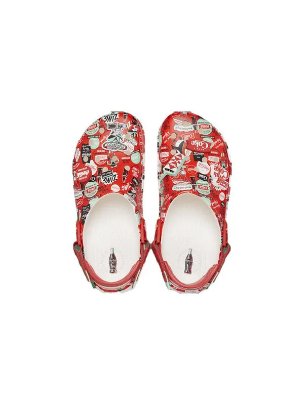 Кроссовки all-terrain clogs 'coca cola red' Crocs — изображение 4 из 4, красный/белый