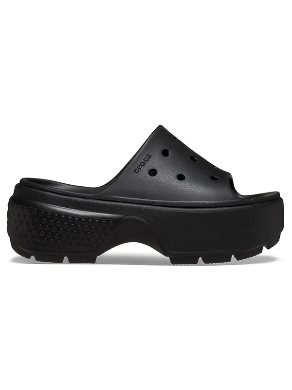 Тапочки stomp slides 'black' Crocs — изображение 2 из 4, черный