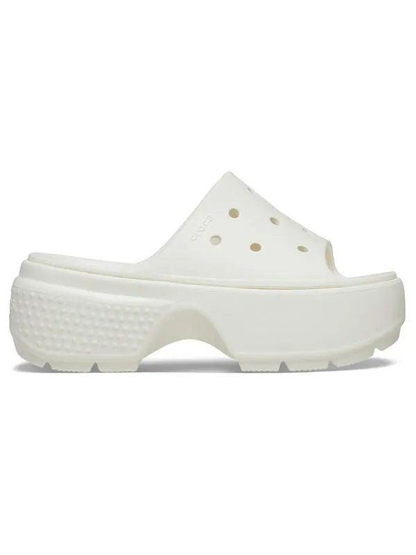 Тапочки stomp slides 'white' Crocs — изображение 2 из 4, белый