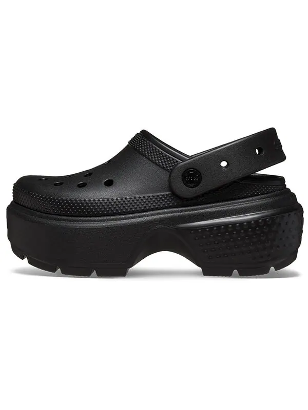 Сандалии classic clog 'black' Crocs — изображение 2 из 4, черный