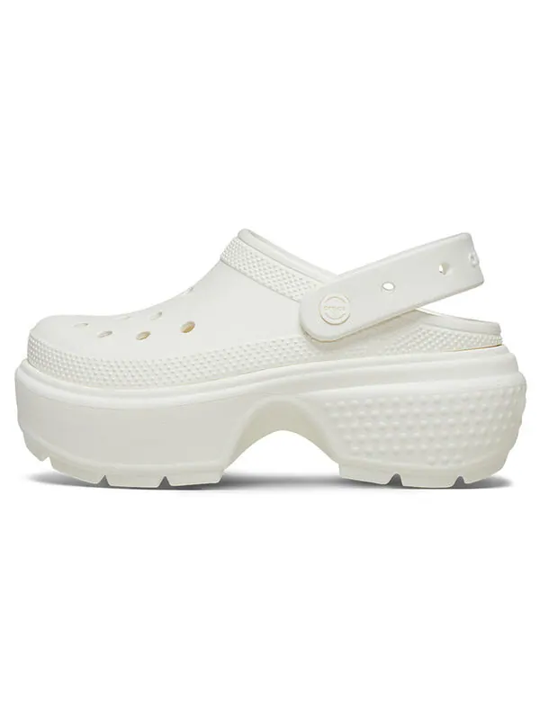 Сандалии classic clog 'white' Crocs — изображение 2 из 4, белый
