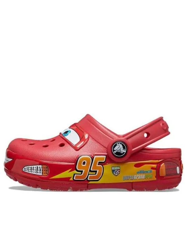 Кроссовки lightning mcqueen light up clogs 'red' Crocs — изображение 1 из 3, красный/желтый