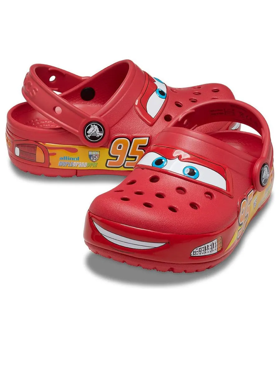 Сандалии (TD) Crocs x Cars Classic Clog 'Lightning McQueen' — изображение 2 из 4, красный