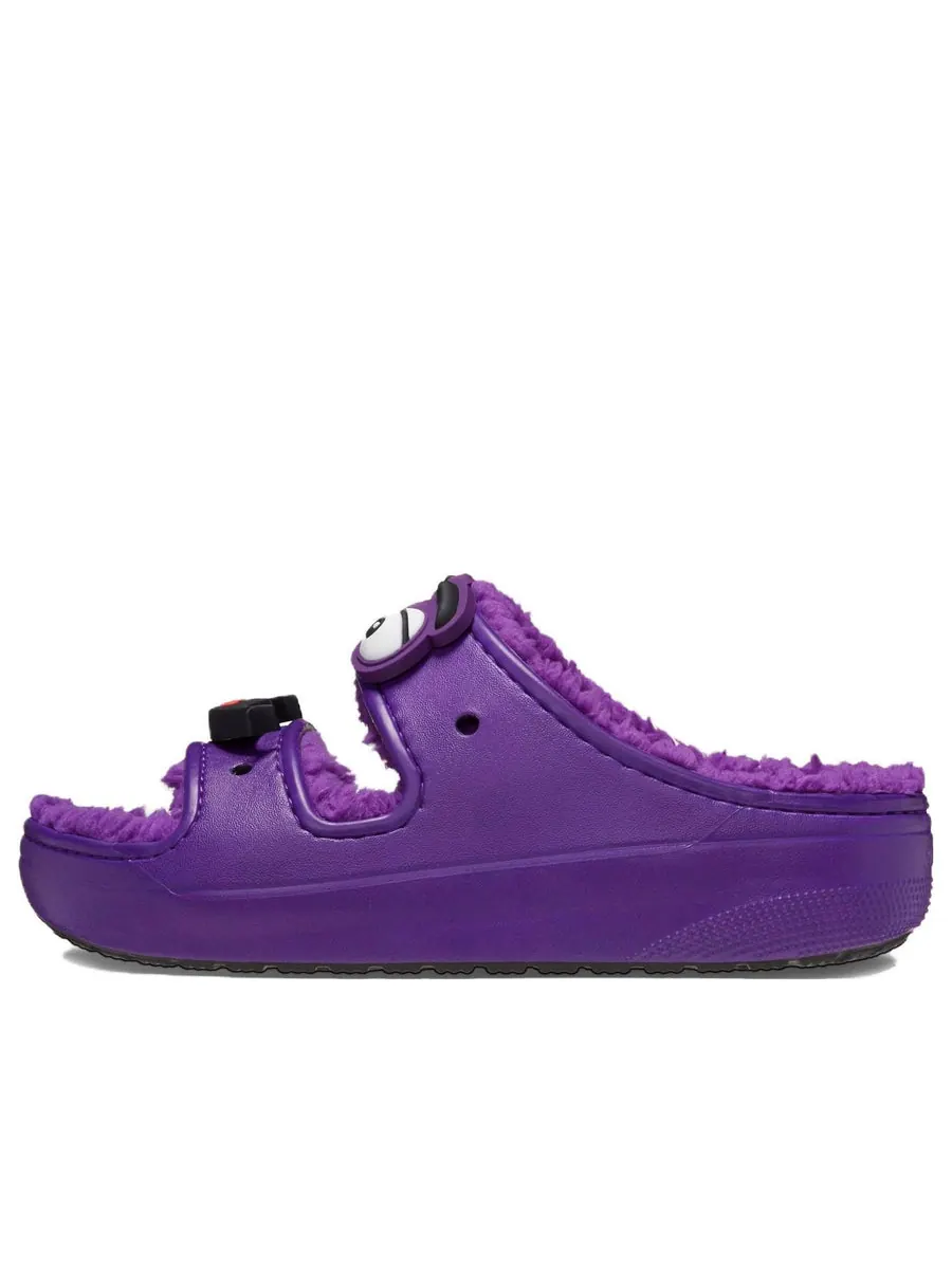 Сандалии Crocs Classic Cozzzy Sandal 'McDonald's Grimace' — изображение 1 из 8, фиолетовый