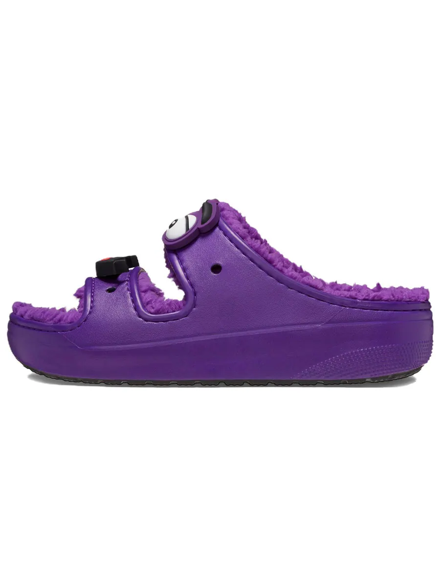 Сандалии Crocs Classic Cozzzy Sandal 'McDonald's Grimace' — изображение 2 из 8, фиолетовый