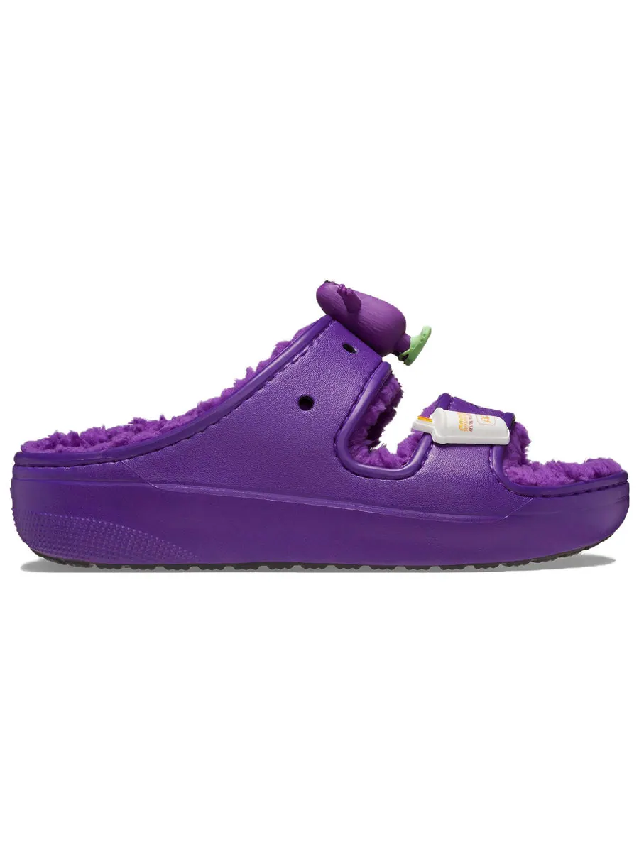 Сандалии Crocs Classic Cozzzy Sandal 'McDonald's Grimace' — изображение 3 из 8, фиолетовый