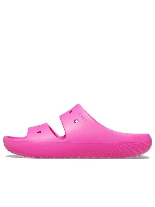 Тапочки classic slides 'pink' Crocs — изображение 1 из 4, розовый