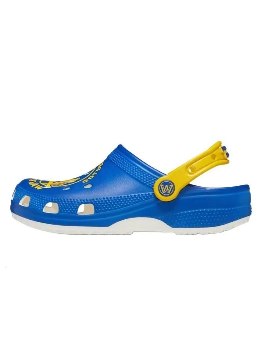 Сандалии Crocs x NBA Golden State Warriors Classic Clog 'Blue Yellow' — изображение 1 из 7, синий