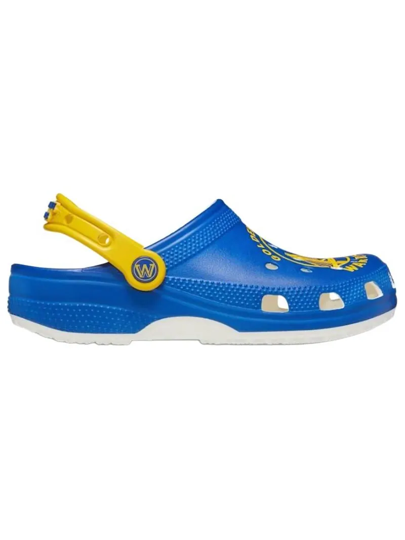 Сандалии Crocs x NBA Golden State Warriors Classic Clog 'Blue Yellow' — изображение 2 из 7, синий