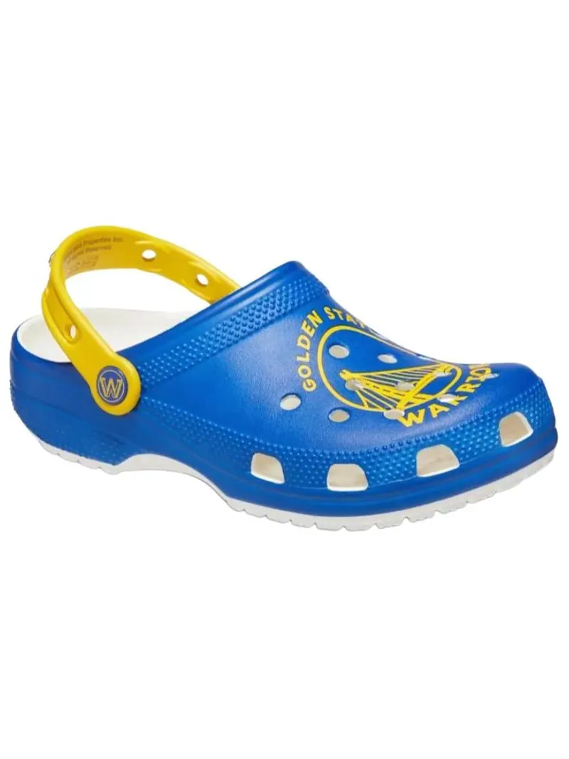 Сандалии Crocs x NBA Golden State Warriors Classic Clog 'Blue Yellow' — изображение 3 из 7, синий