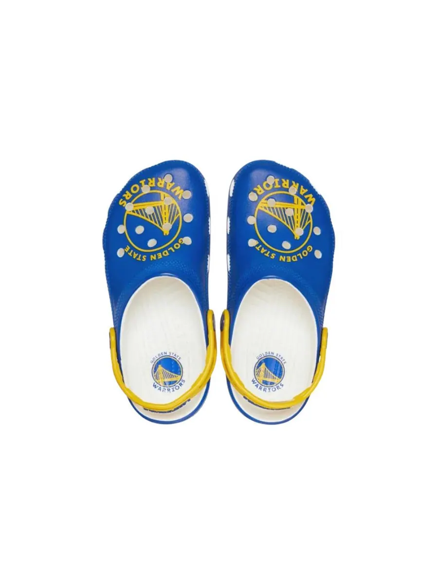 Сандалии Crocs x NBA Golden State Warriors Classic Clog 'Blue Yellow' — изображение 4 из 7, синий