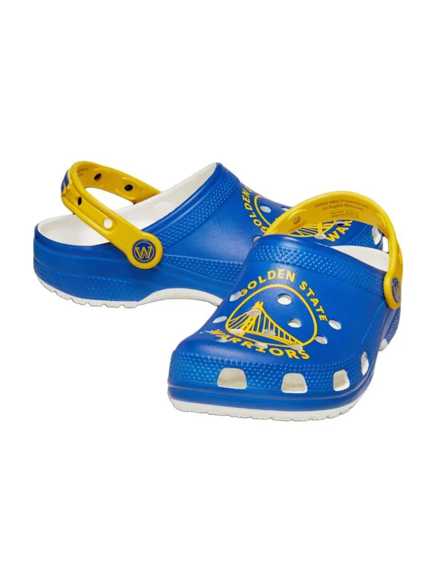 Сандалии Crocs x NBA Golden State Warriors Classic Clog 'Blue Yellow' — изображение 5 из 7, синий