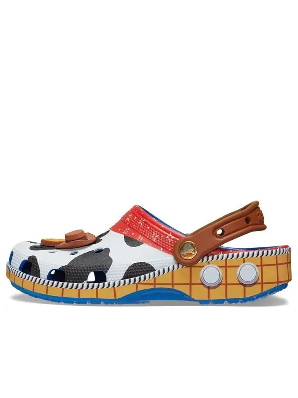 Сандалии x toy story classic clog 'woody' Crocs — изображение 1 из 4, коричневый/синий
