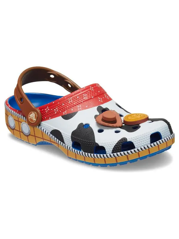 Сандалии x toy story classic clog 'woody' Crocs — изображение 2 из 4, коричневый/синий