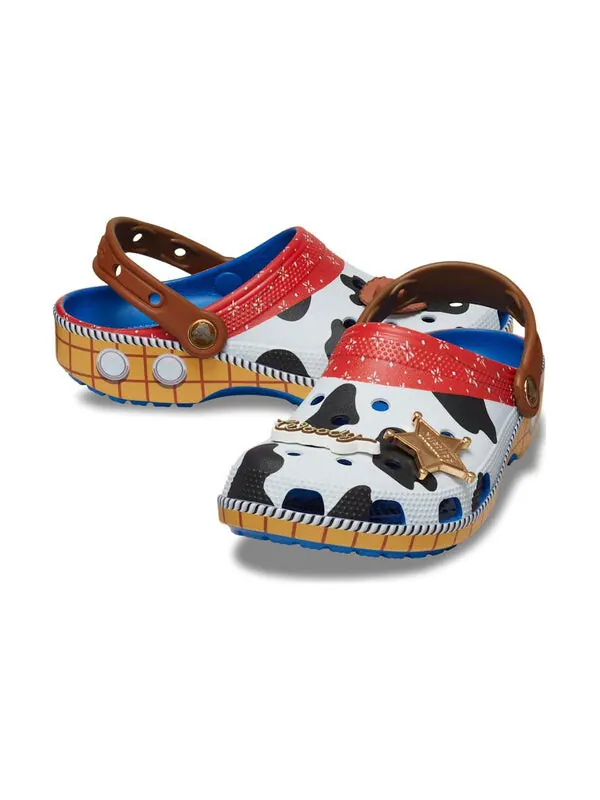 Сандалии x toy story classic clog 'woody' Crocs — изображение 3 из 4, коричневый/синий