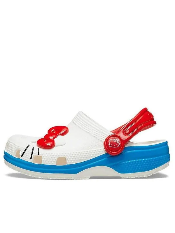Сандалии x hello kitty classic clog 'i am hello kity' Crocs — изображение 1 из 4, белый/красный/синий