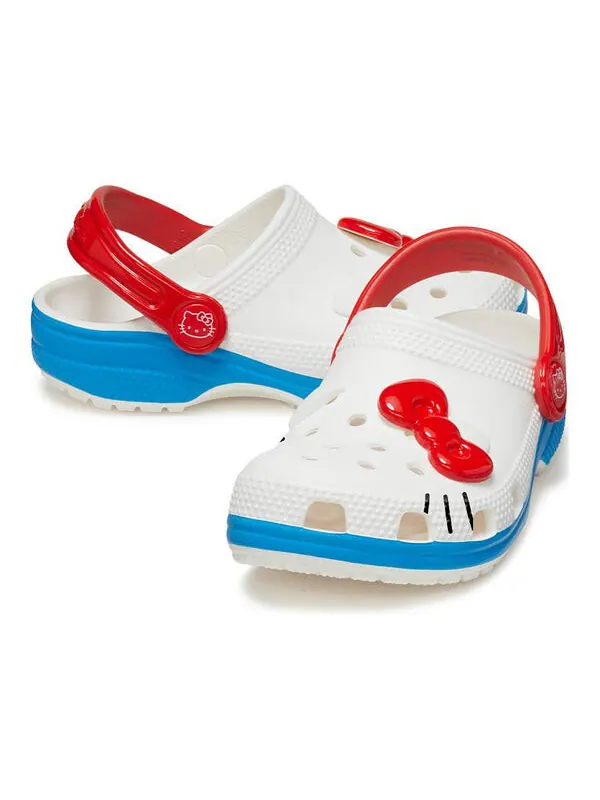 Сандалии x hello kitty classic clog 'i am hello kity' Crocs — изображение 3 из 4, белый/красный/синий