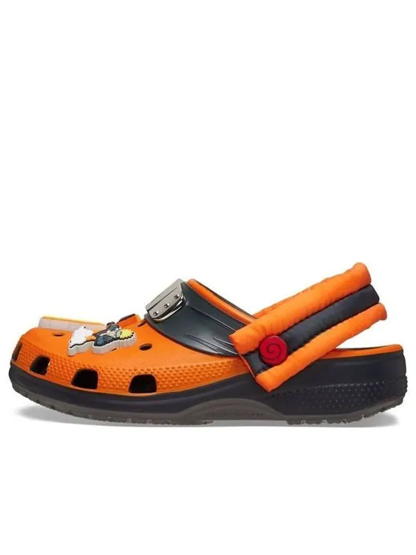 Кроссовки x naruto classic clogs 'orange black' Crocs — изображение 1 из 4, оранжевый/черный