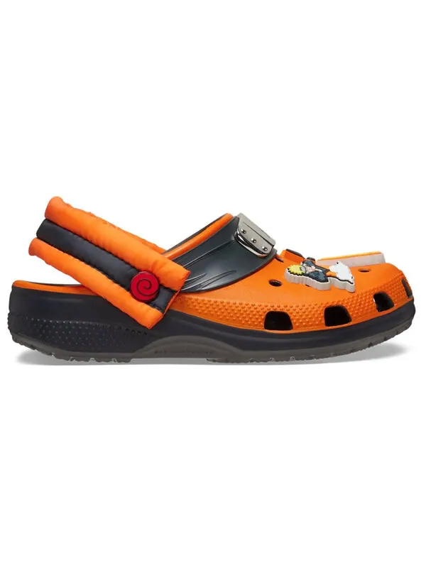 Кроссовки x naruto classic clogs 'orange black' Crocs — изображение 2 из 4, оранжевый/черный