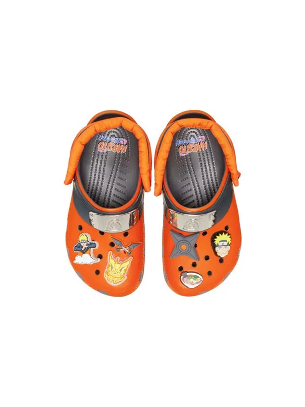 Кроссовки x naruto classic clogs 'orange black' Crocs — изображение 4 из 4, оранжевый/черный