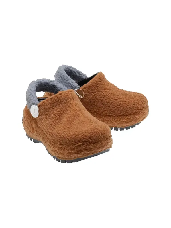 Кроссовки x lil nas classic mega crush 'brown grey' Crocs — изображение 3 из 4, коричневый/серый