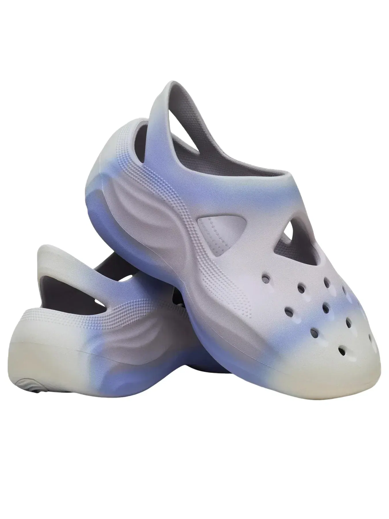Мужские сабо с закрытым носком модель Diffuser Clog бренд Crocs — изображение 2 из 4, фиолетовый