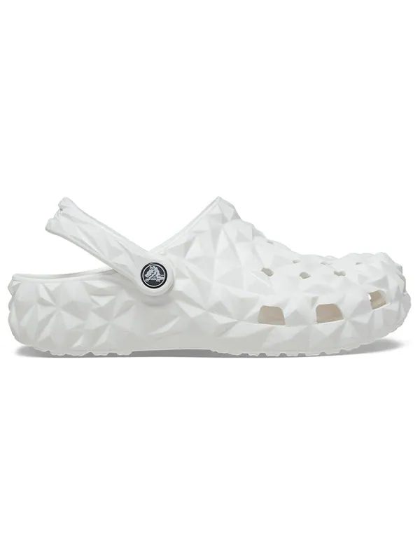Сандалии classic geometric clog 'white' Crocs — изображение 2 из 4, белый