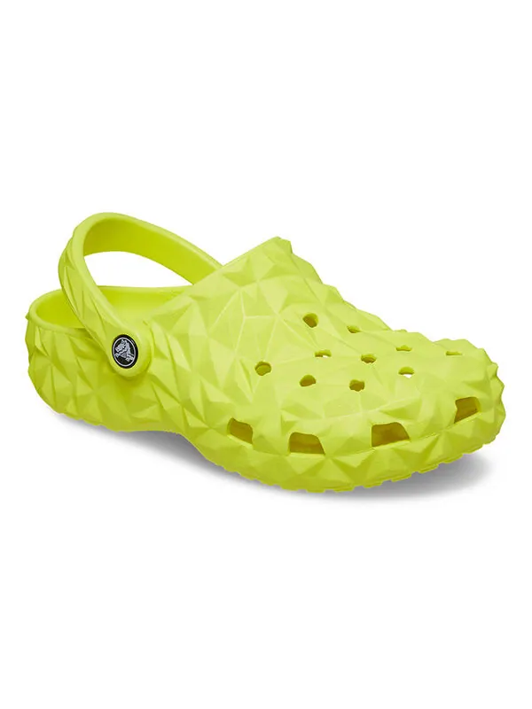Кроссовки classic geometric clogs 'green' Crocs — изображение 3 из 4, зеленый