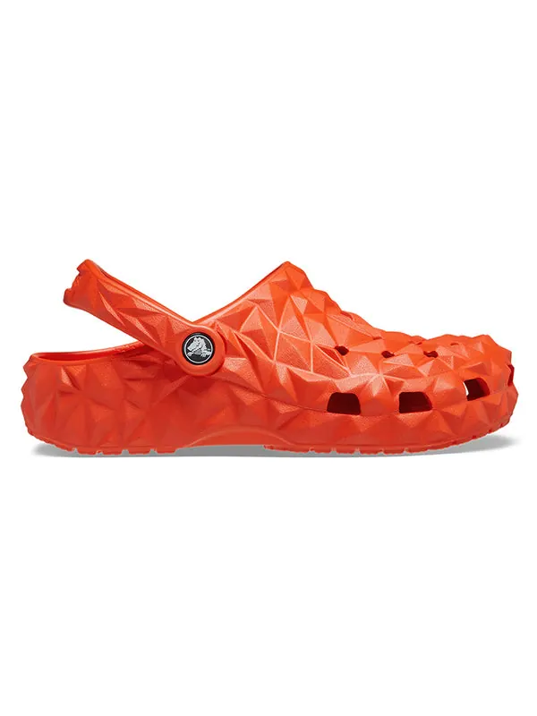 Кроссовки classic geometric clogs 'orange' Crocs — изображение 2 из 4, оранжевый