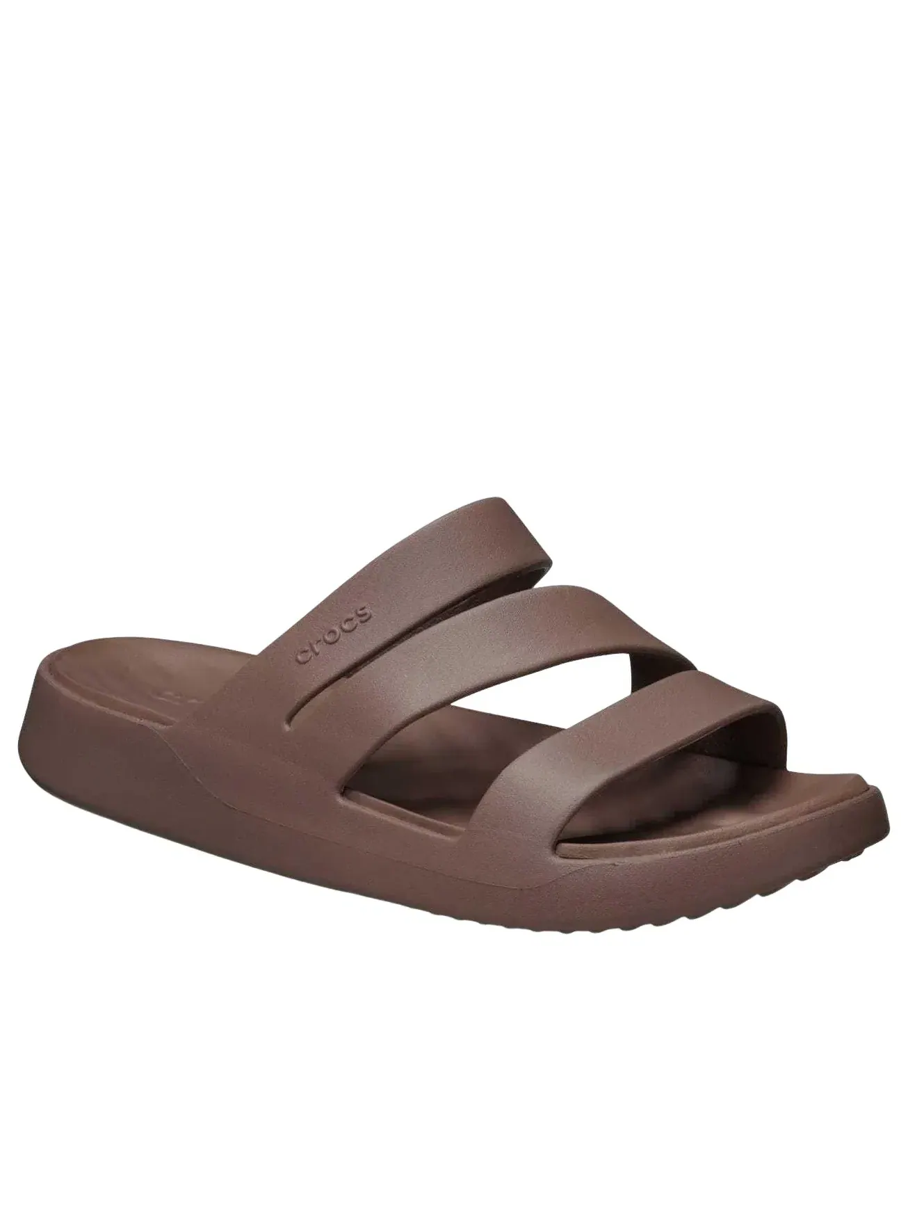 Шлепанцы Crocs Getaway Strappy 'Truffle' 209587-0LF — изображение 2 из 5, коричневый