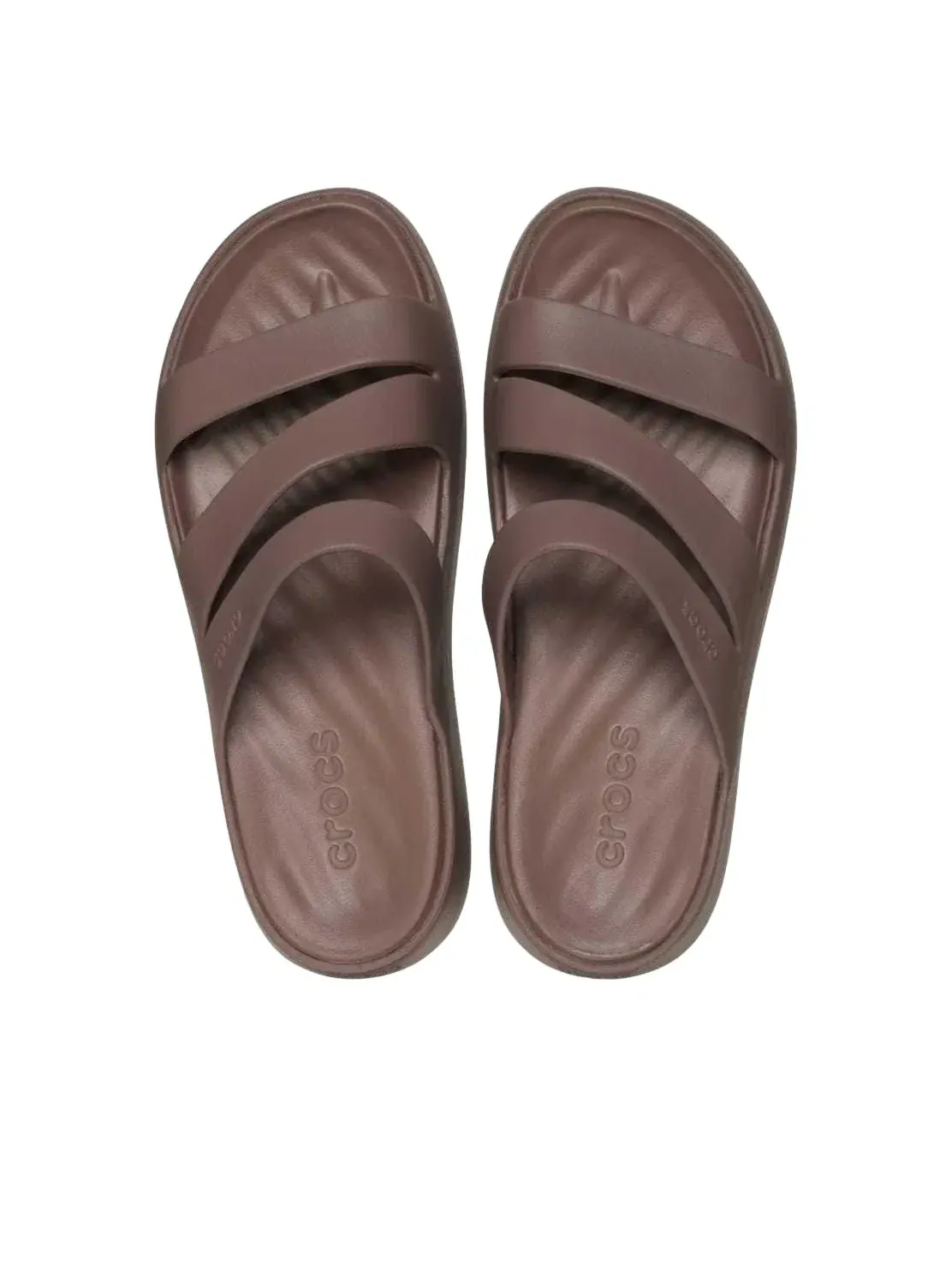 Шлепанцы Crocs Getaway Strappy 'Truffle' 209587-0LF — изображение 4 из 5, коричневый