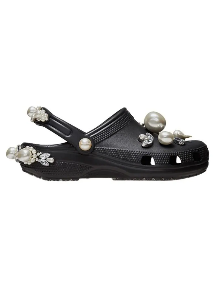 Сандалии Crocs x Simone Rocha Classic Clog 'Black' — изображение 2 из 6, черный