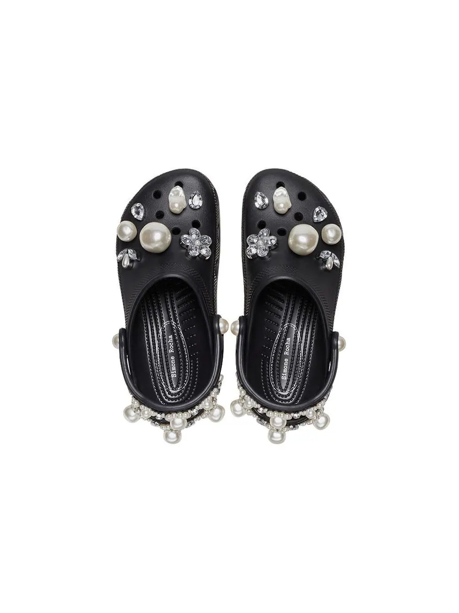 Сандалии Crocs x Simone Rocha Classic Clog 'Black' — изображение 4 из 6, черный