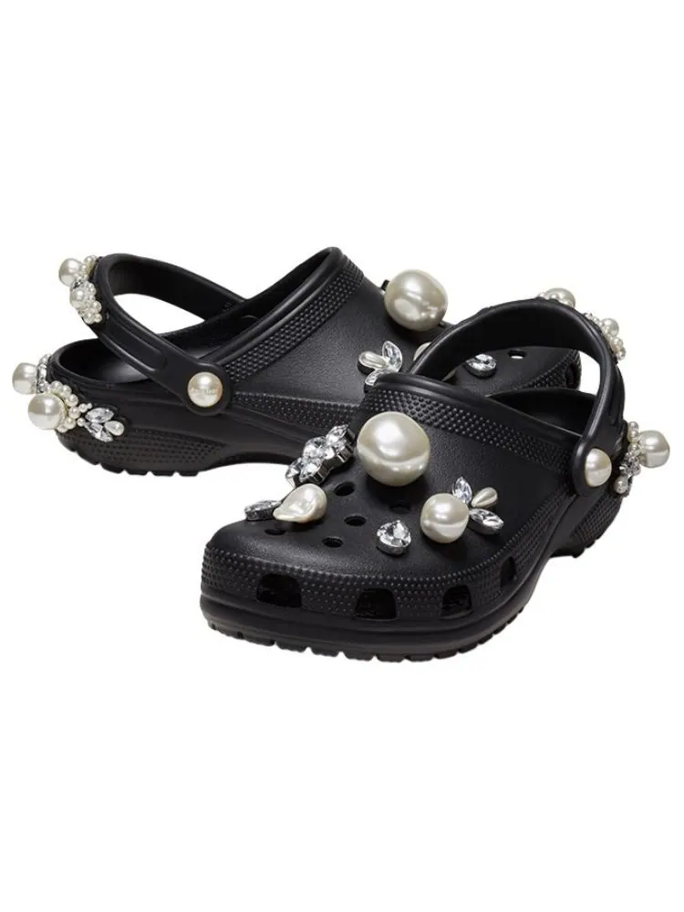 Сандалии Crocs x Simone Rocha Classic Clog 'Black' — изображение 5 из 6, черный
