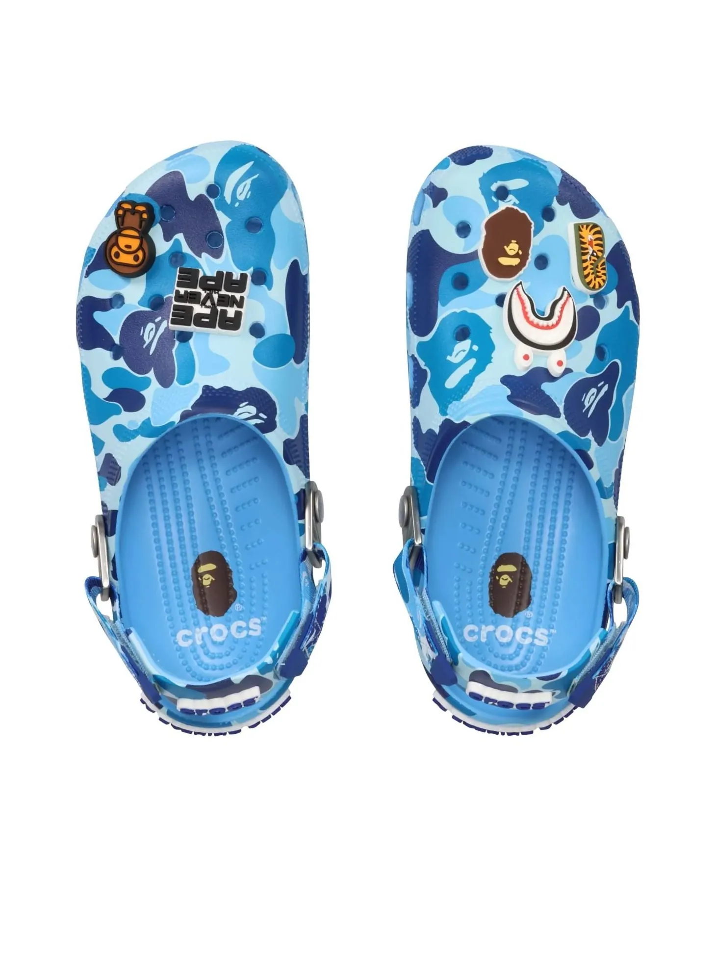 Сандалии Crocs x A Bathing Ape Clog 'Oxygen' — изображение 4 из 6, синий