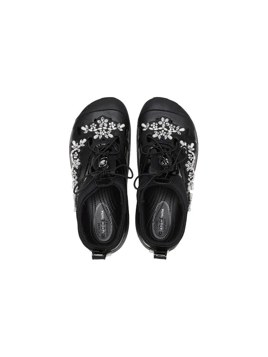 Кроссовки Crocs x Simone Rocha Quick Trail Low 'Black' — изображение 4 из 7, черный