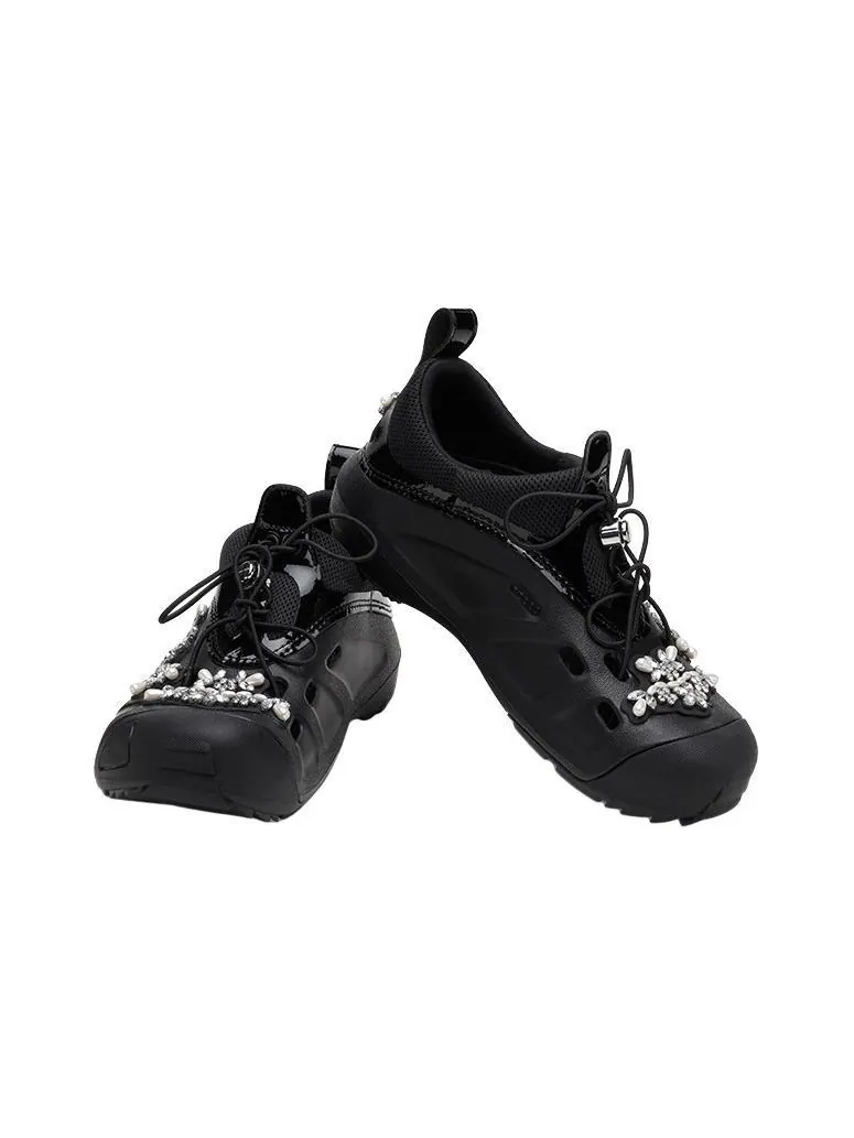 Кроссовки Crocs x Simone Rocha Quick Trail Low 'Black' — изображение 5 из 7, черный