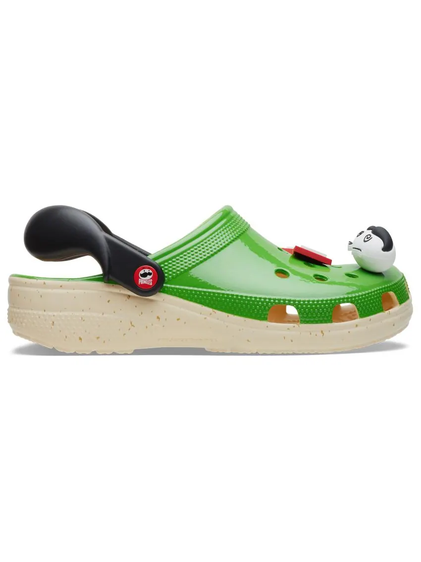 Сандалии Crocs x Pringles Classic Clog 'Blue Green' — изображение 2 из 7, синий