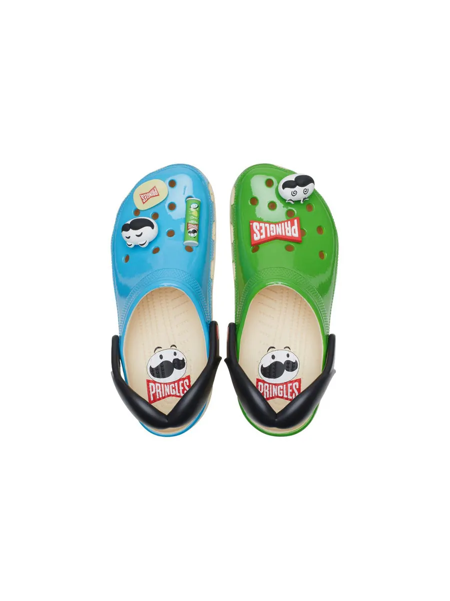 Сандалии Crocs x Pringles Classic Clog 'Blue Green' — изображение 5 из 7, синий