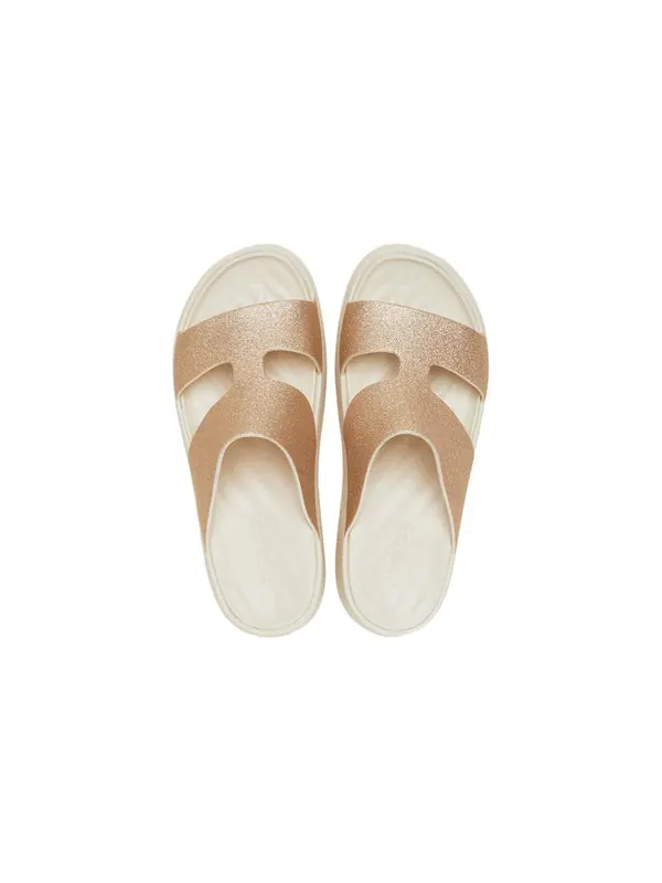 Сандалии getaway platform h-strap sandals 'white brown' Crocs — изображение 4 из 4, белый/коричневый