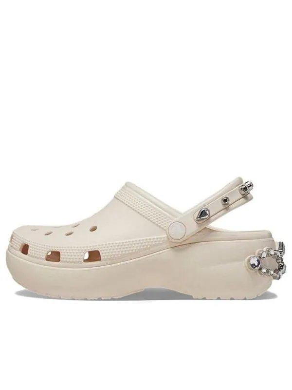 Кроссовки classic platform tiara clogs 'beige' Crocs — изображение 1 из 4, бежевый