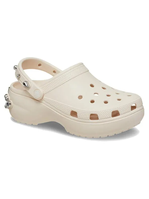 Кроссовки classic platform tiara clogs 'beige' Crocs — изображение 3 из 4, бежевый